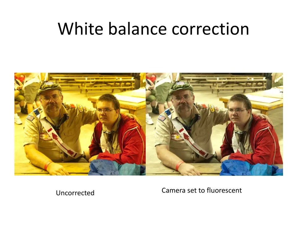 white balance correction