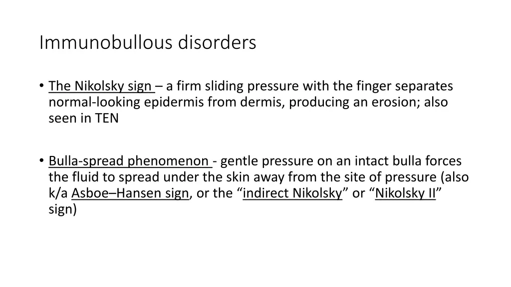 immunobullous disorders