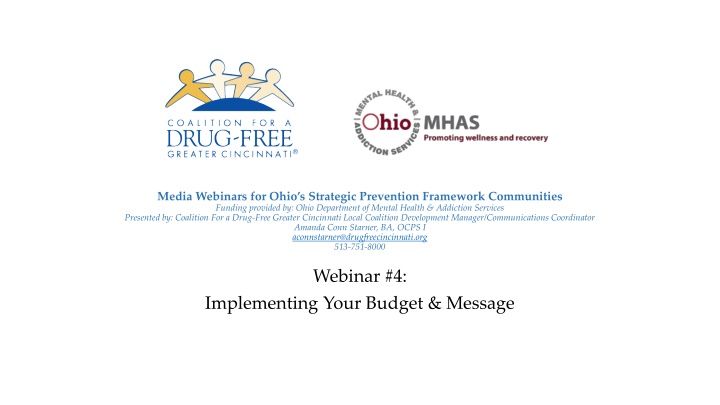 media webinars for ohio s strategic prevention