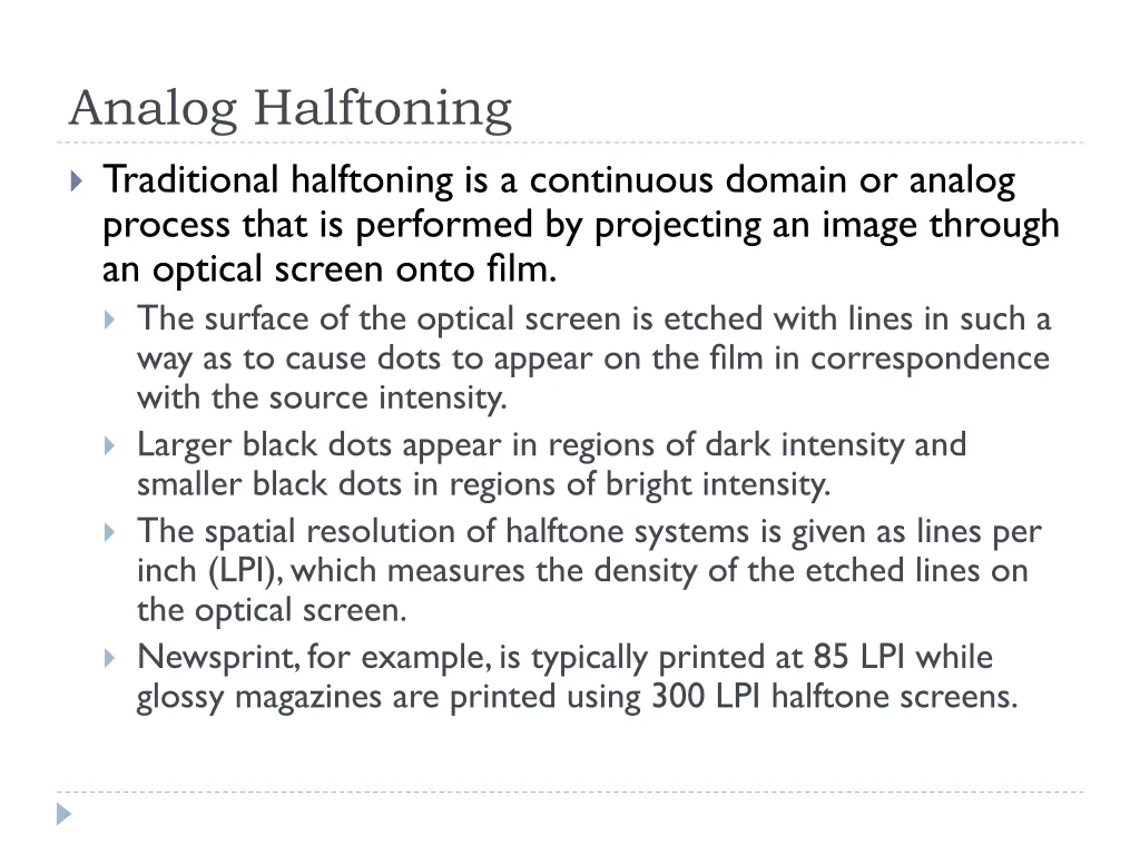 analog halftoning 1