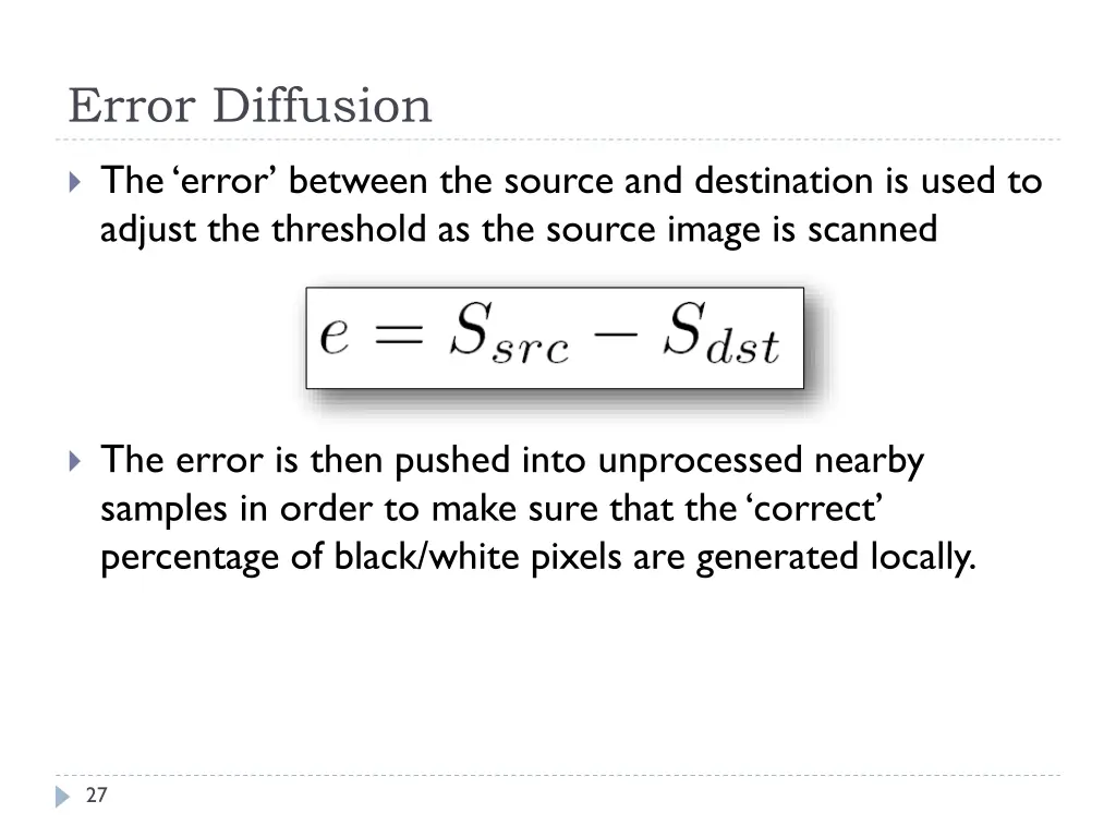 error diffusion