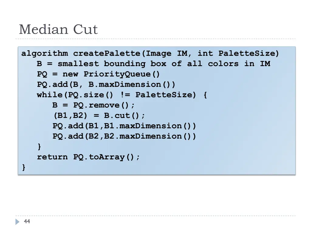 median cut 1