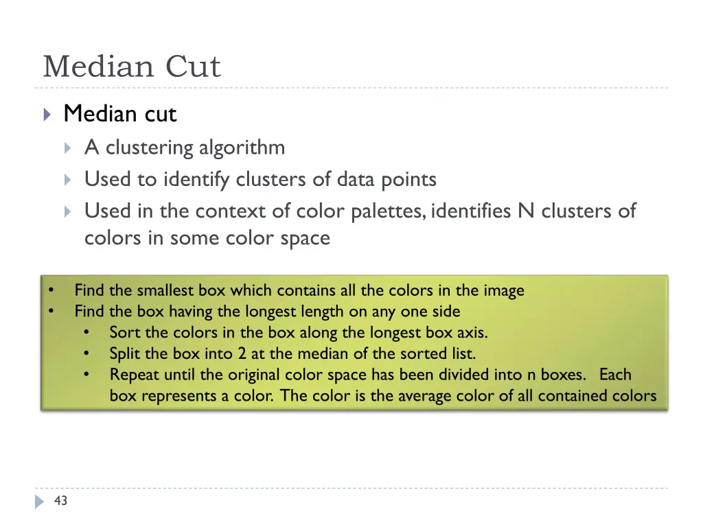 median cut