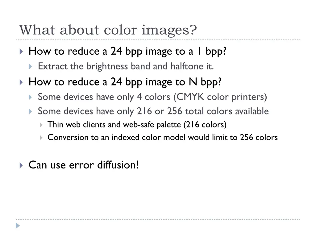 what about color images