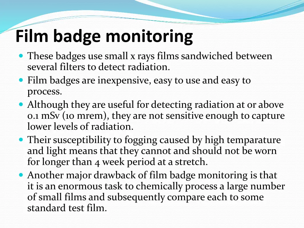 film badge monitoring these badges use small