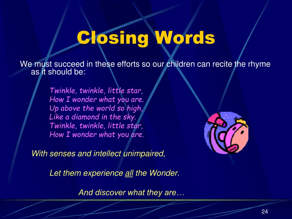 closing words