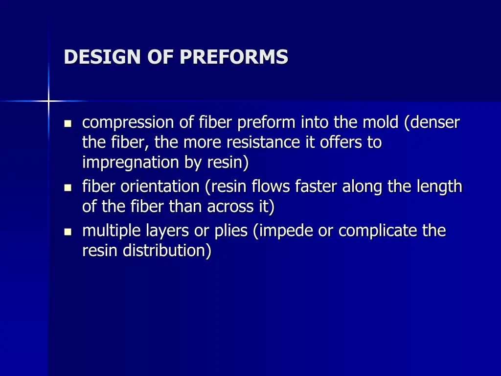 design of preforms