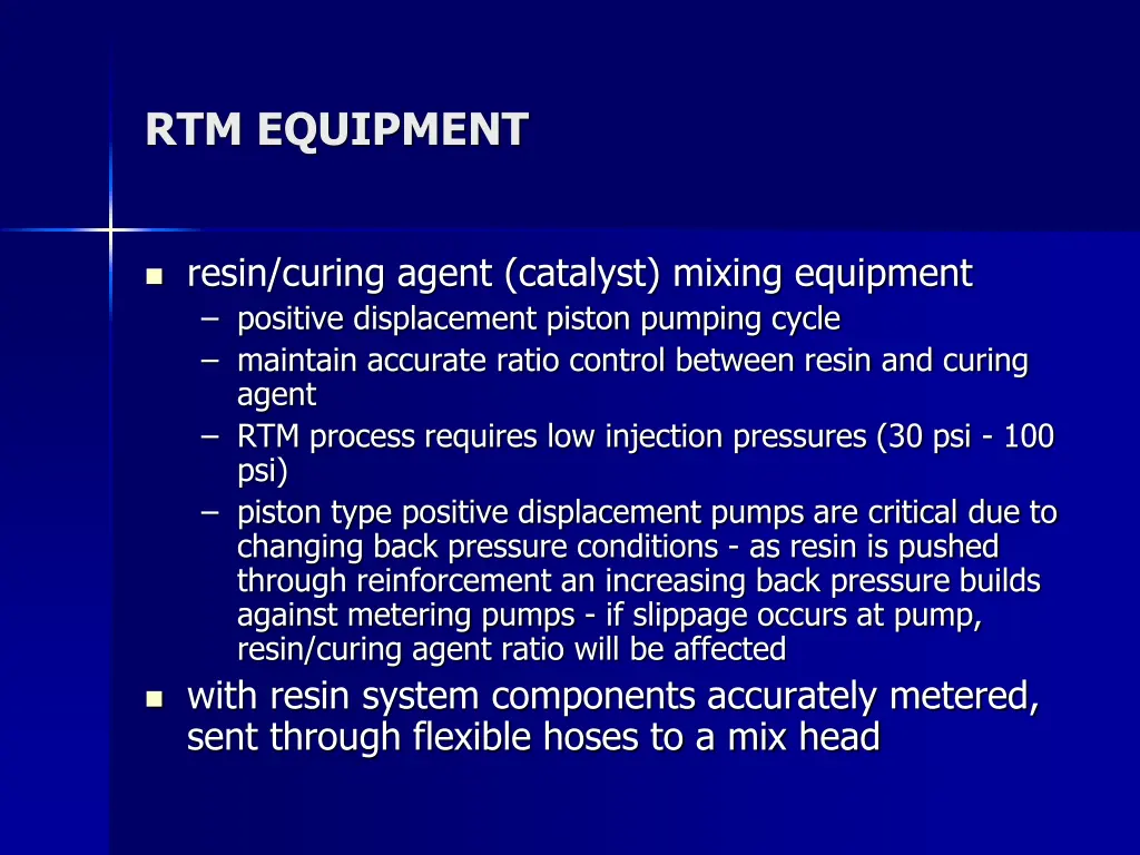 rtm equipment