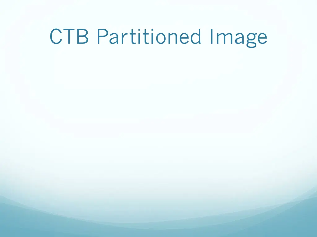 ctb partitioned image