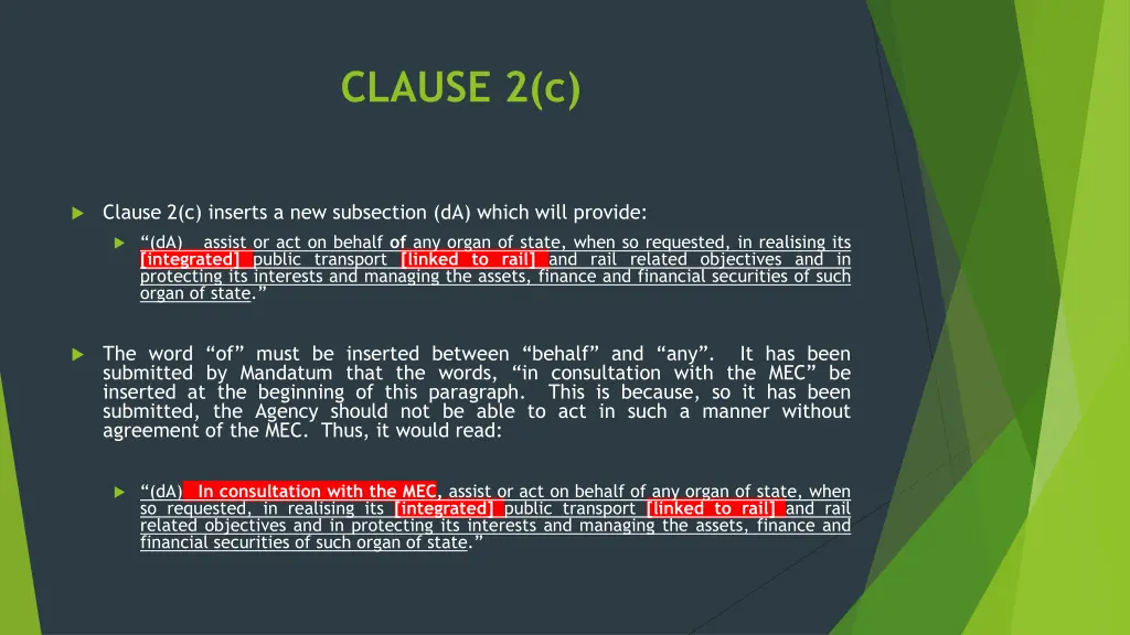 clause 2 c