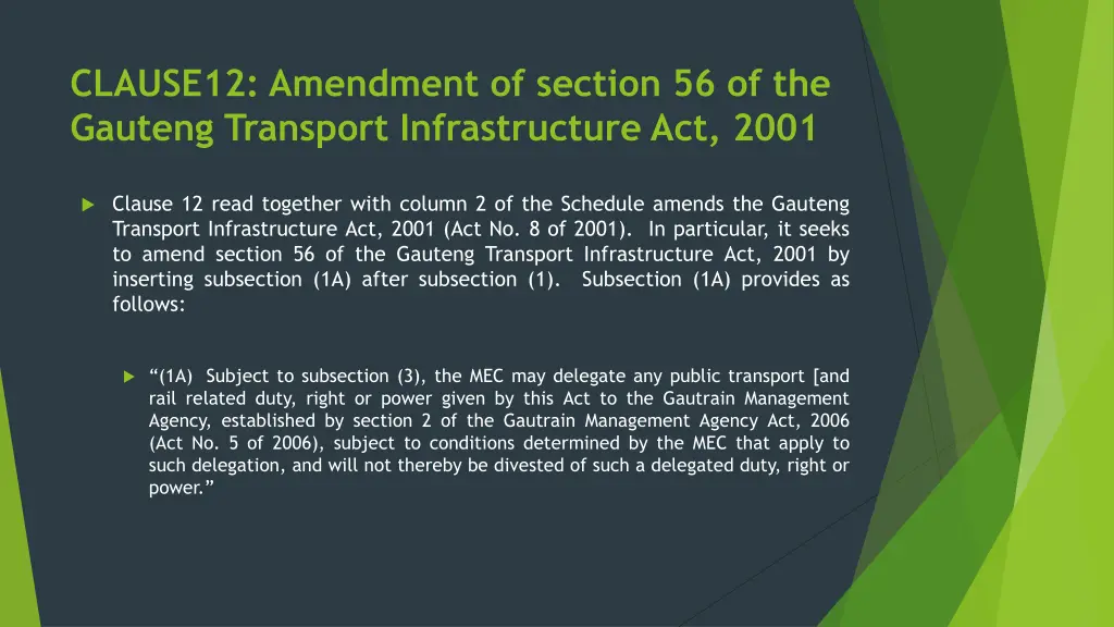 clause12 amendment of section 56 of the gauteng