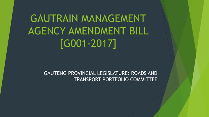 gautrain management agency amendment bill g001