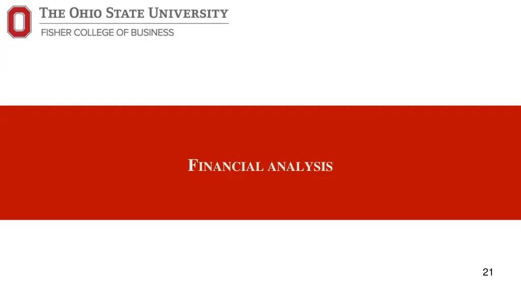 f inancial analysis