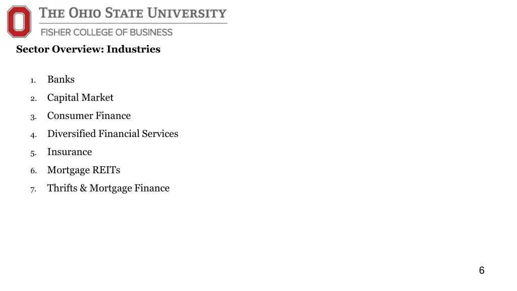 sector overview industries