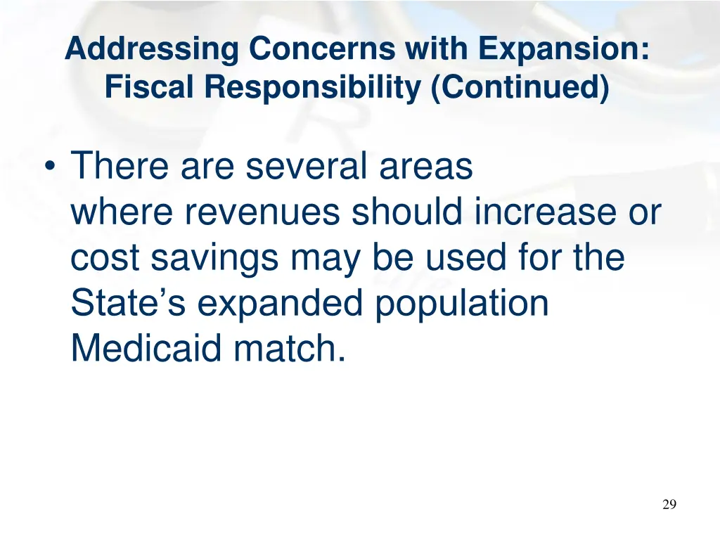 addressing concerns with expansion fiscal 3