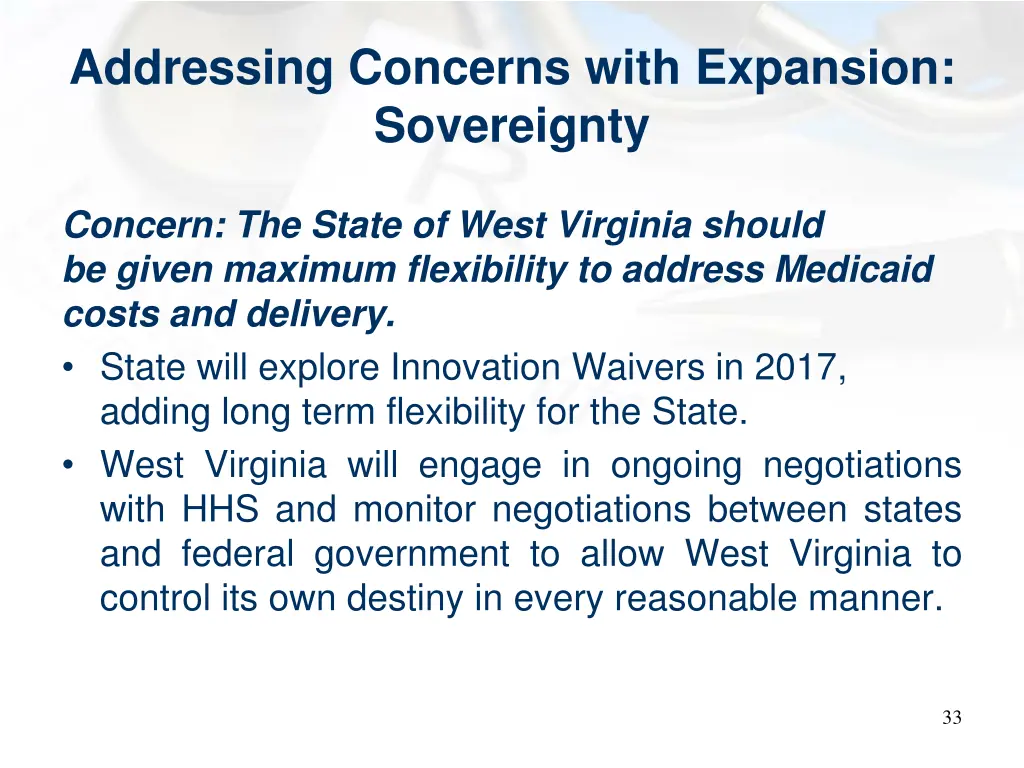 addressing concerns with expansion sovereignty