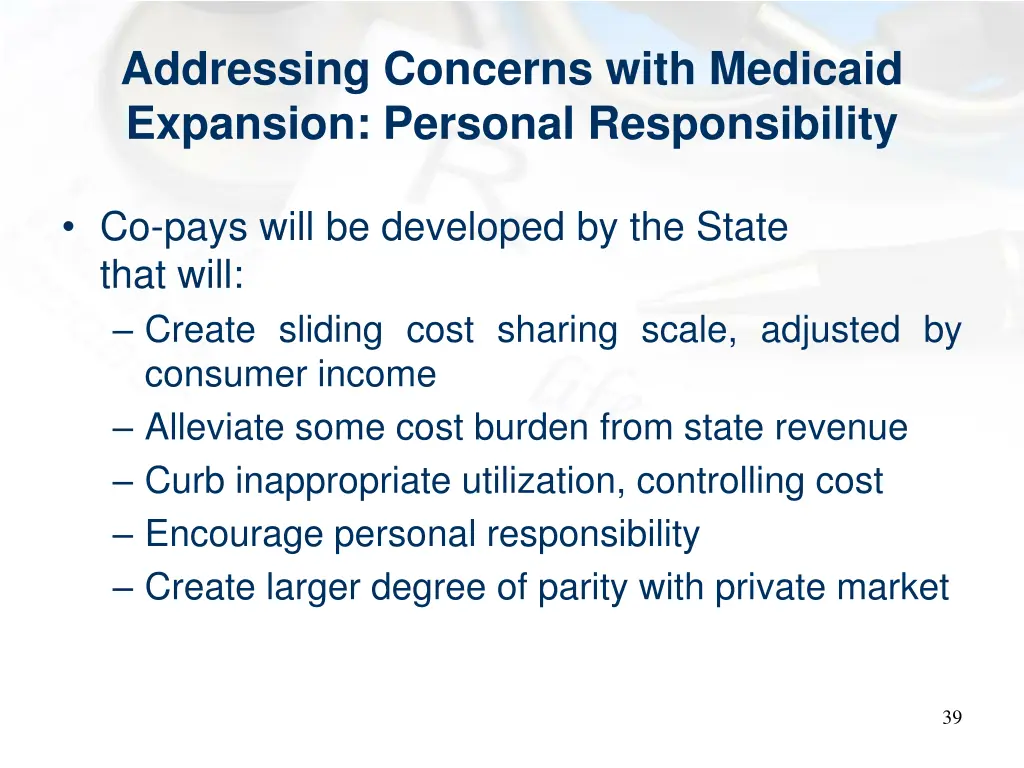 addressing concerns with medicaid expansion 1