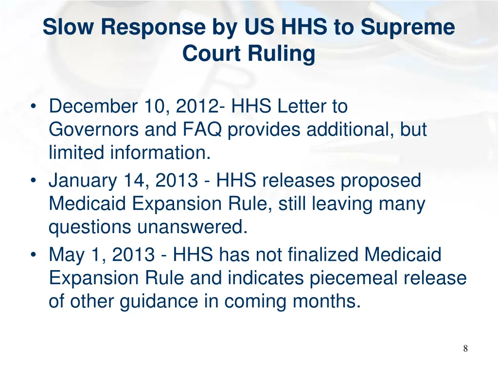 slow response by us hhs to supreme court ruling 1