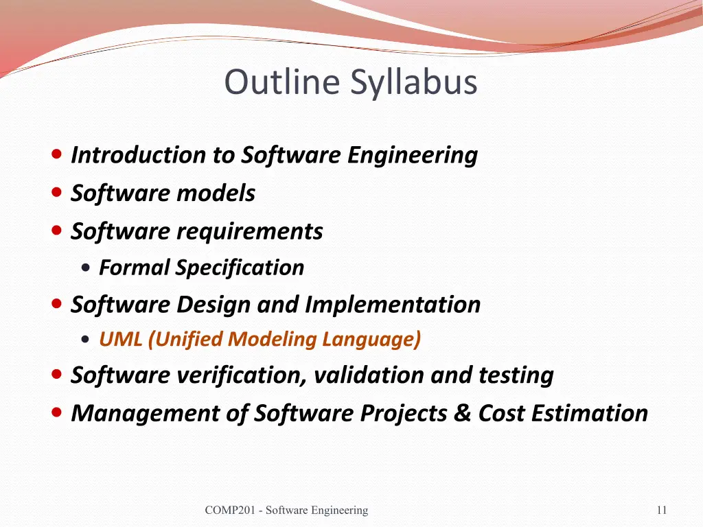 outline syllabus