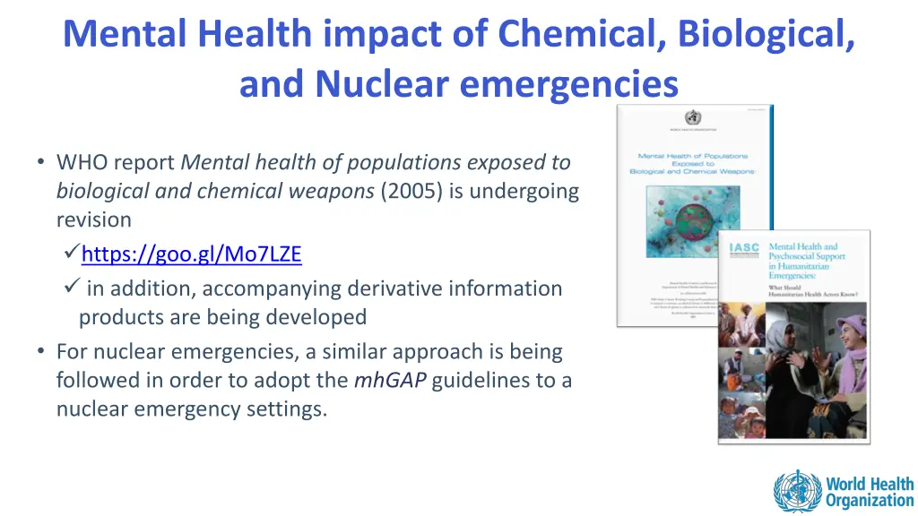 mental health impact of chemical biological