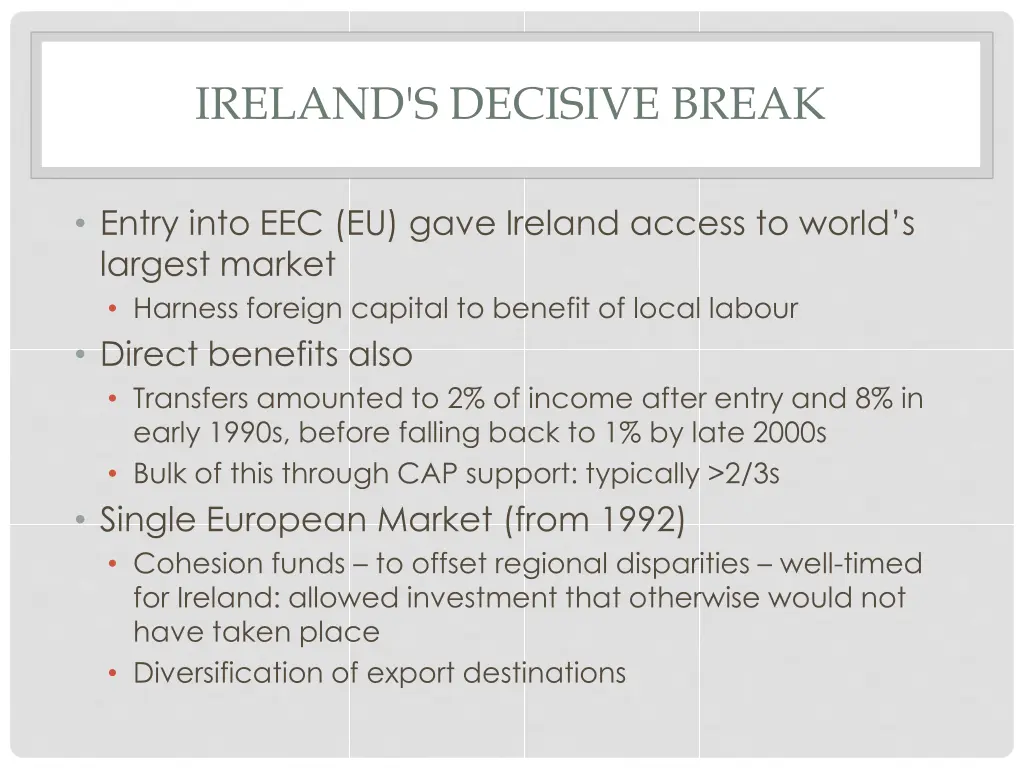 ireland s decisive break