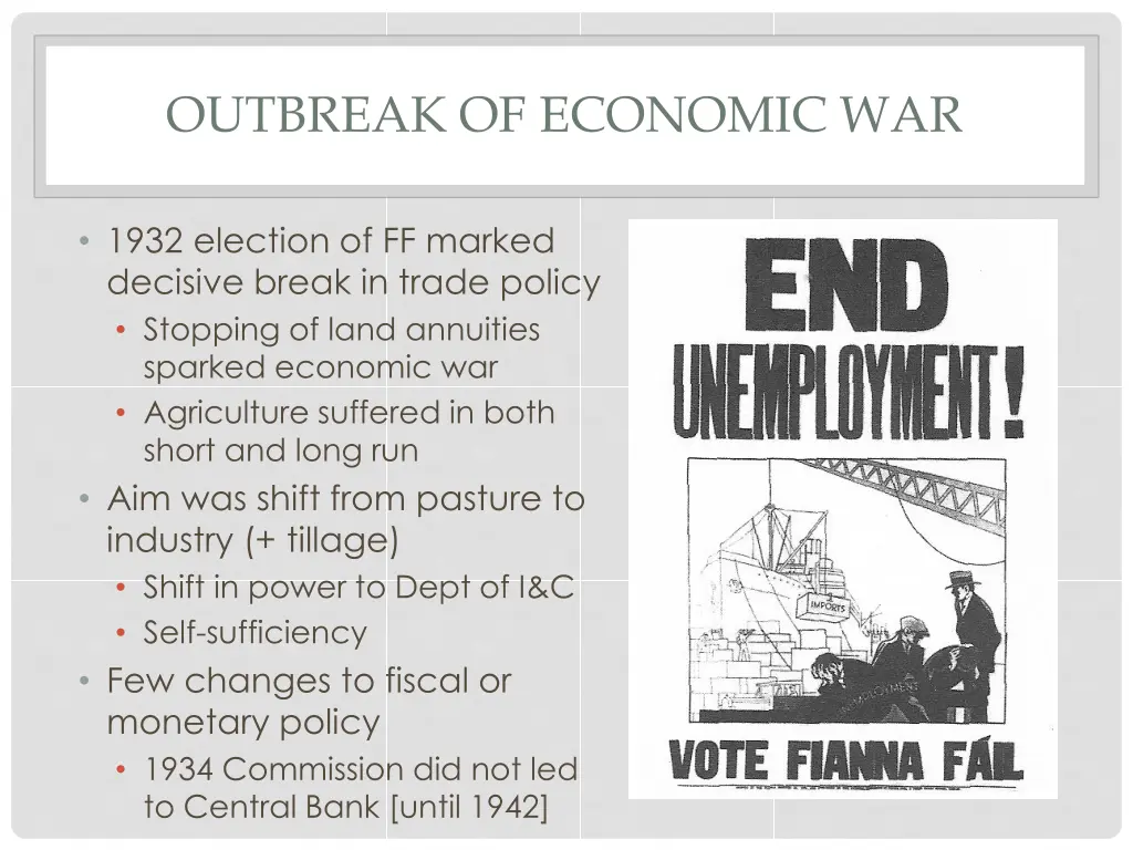 outbreak of economic war