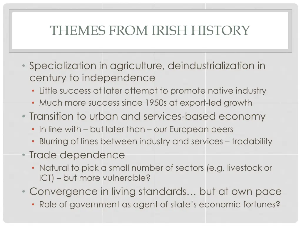 themes from irish history