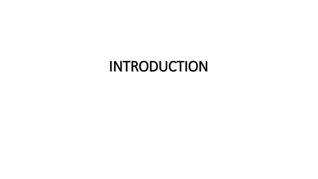 introduction introduction