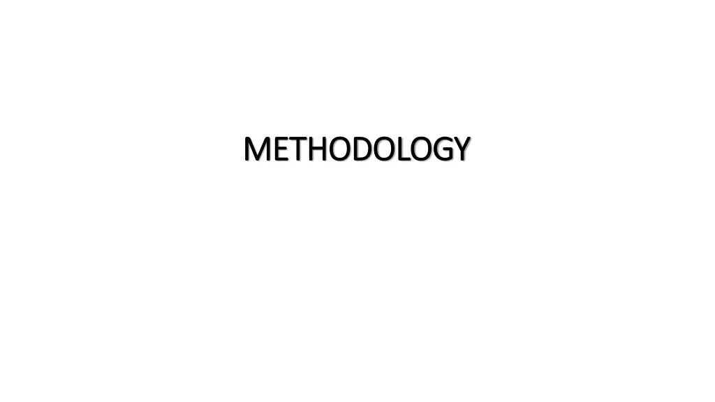 methodology methodology