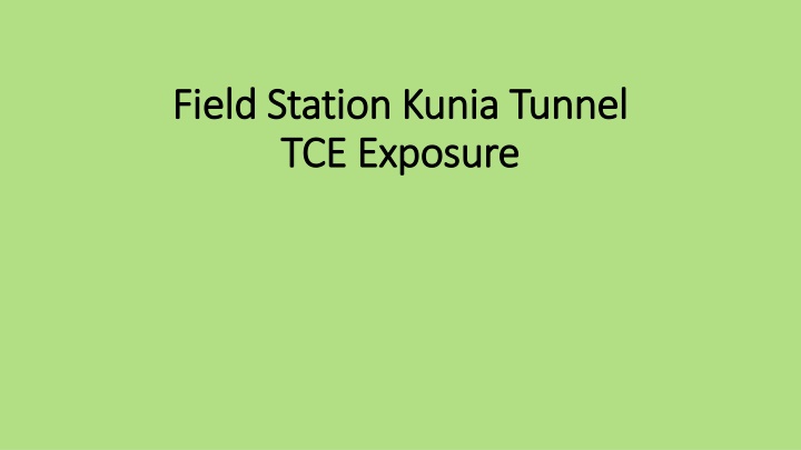 field station field station kunia tce exposure