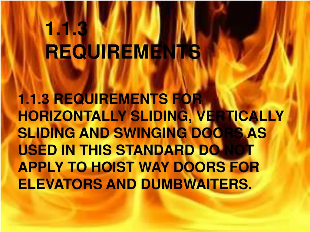 1 1 3 requirements