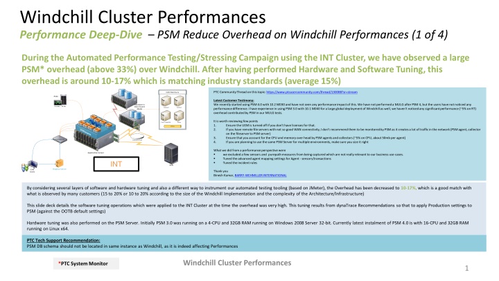 windchill cluster performances performance deep