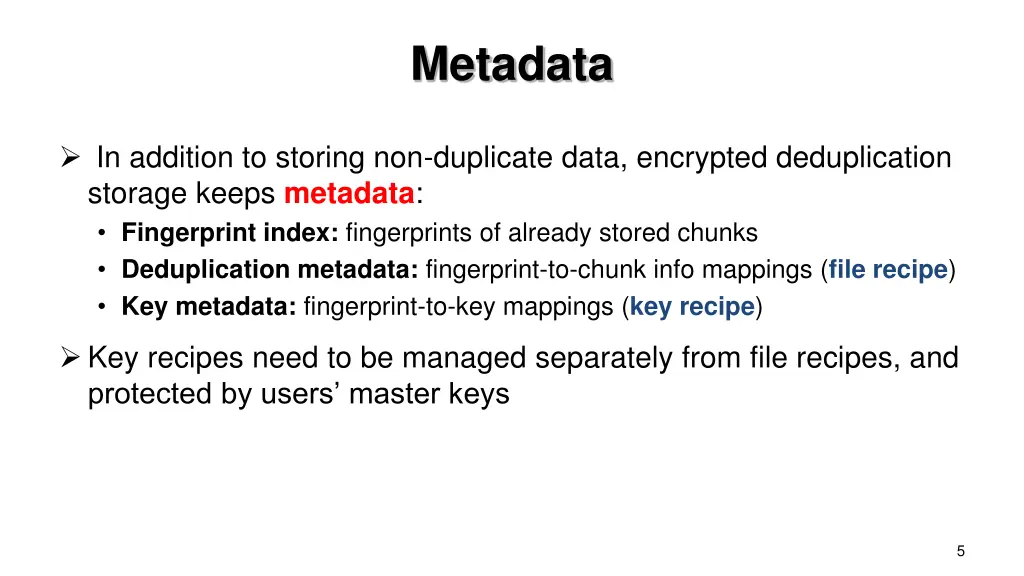 metadata