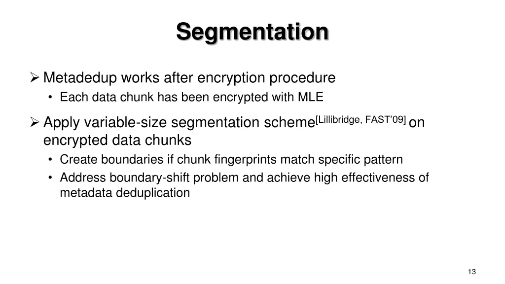 segmentation