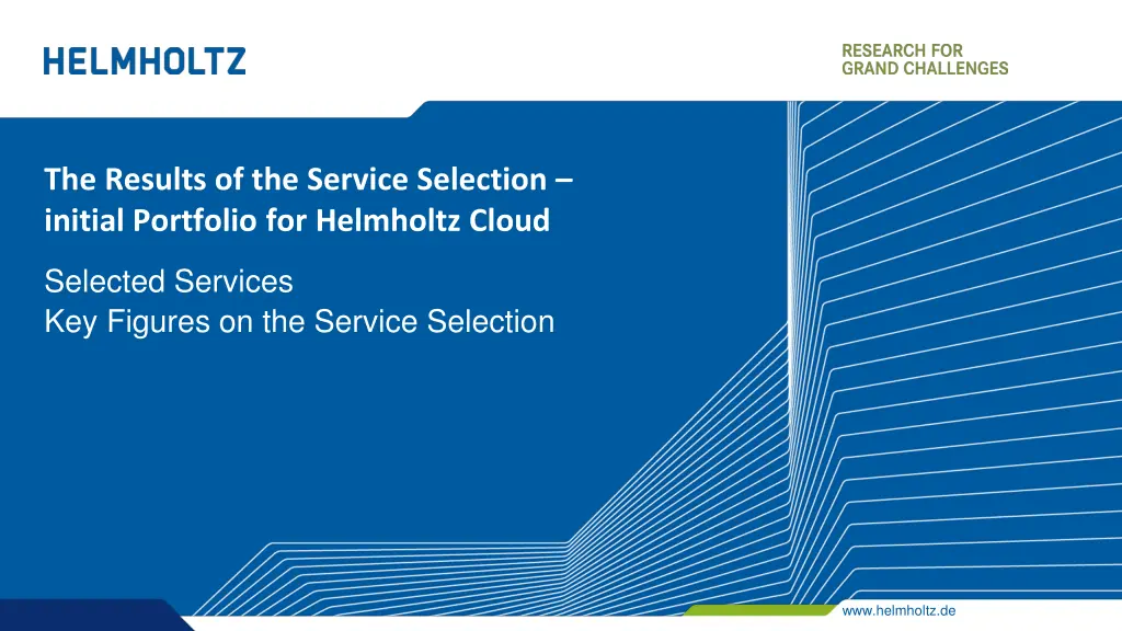 the results of the service selection initial