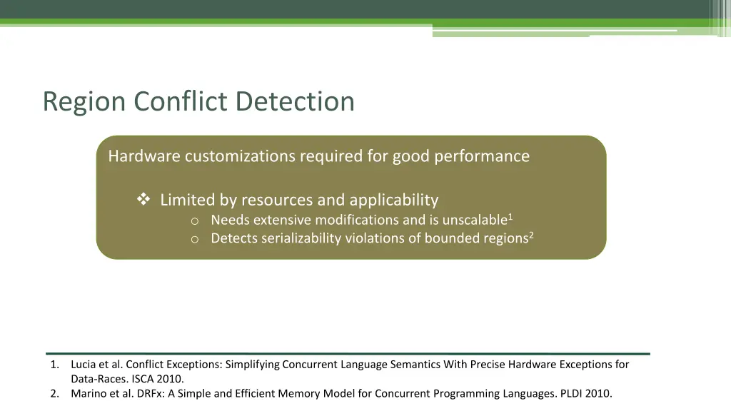 region conflict detection