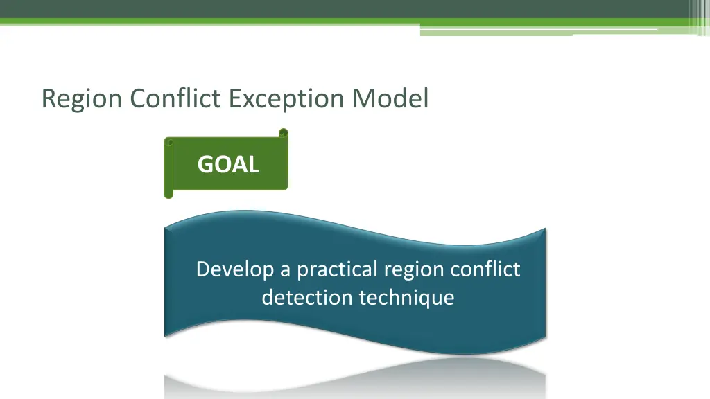 region conflict exception model