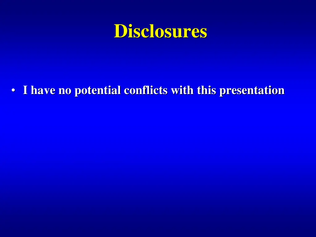 disclosures