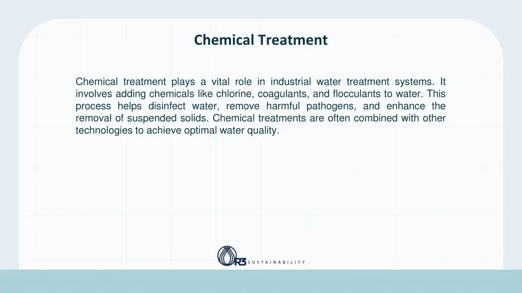 chemical treatment