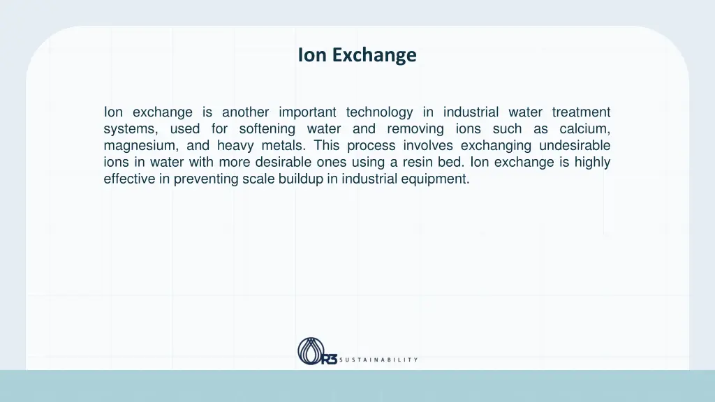 ion exchange