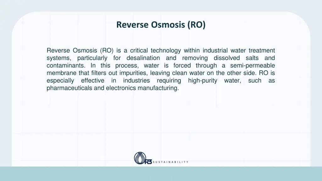 reverse osmosis ro