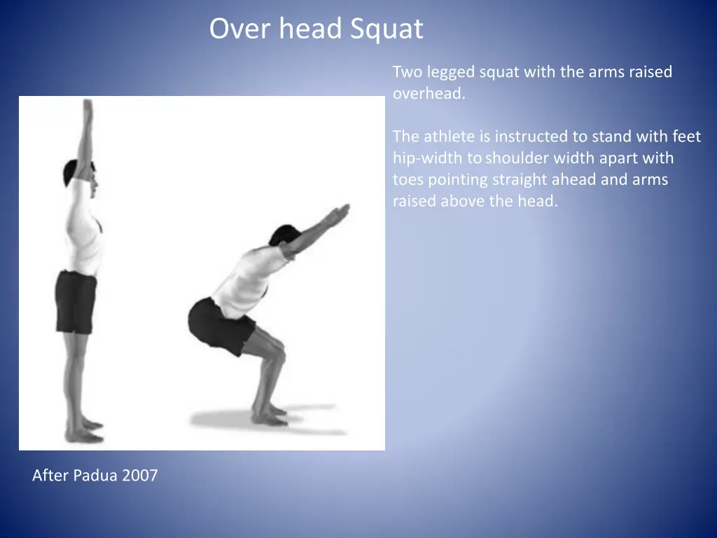 over head squat