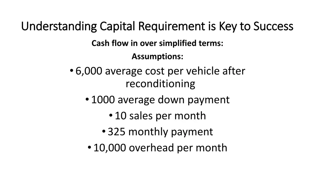 understanding capital requirement