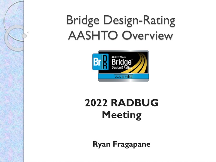 bridge design rating aashto overview