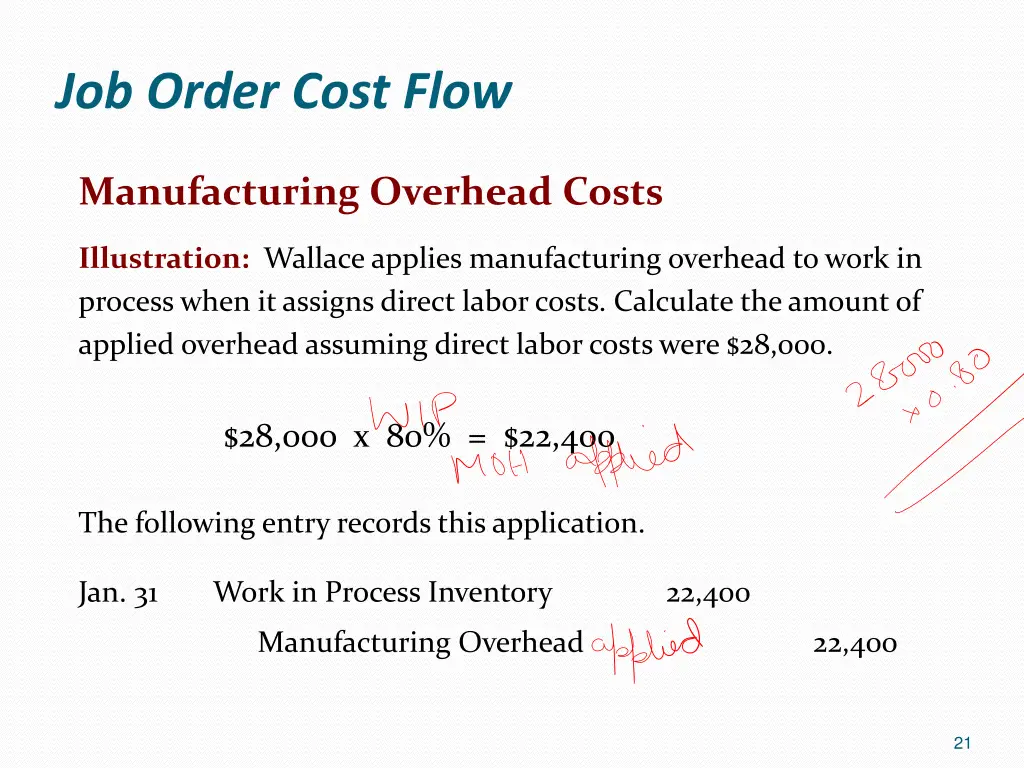 job order cost flow 18