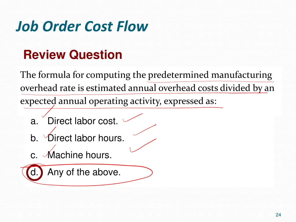 job order cost flow 21