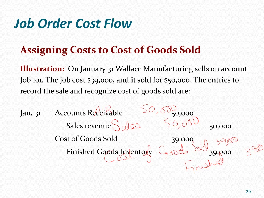 job order cost flow 24