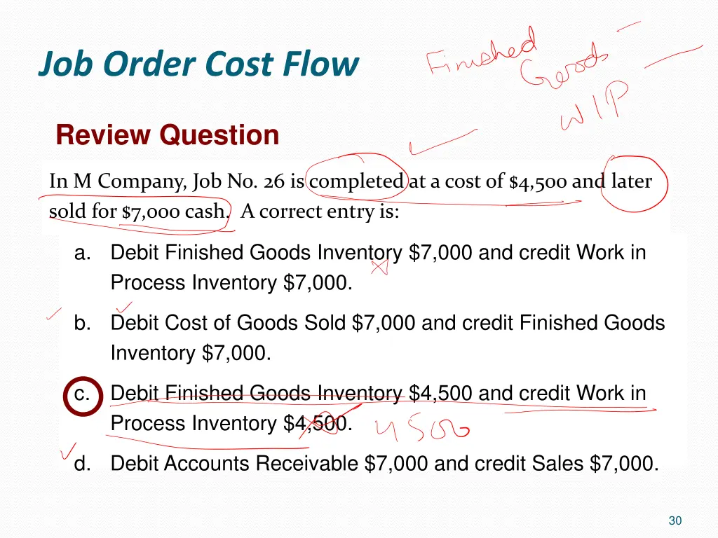 job order cost flow 25