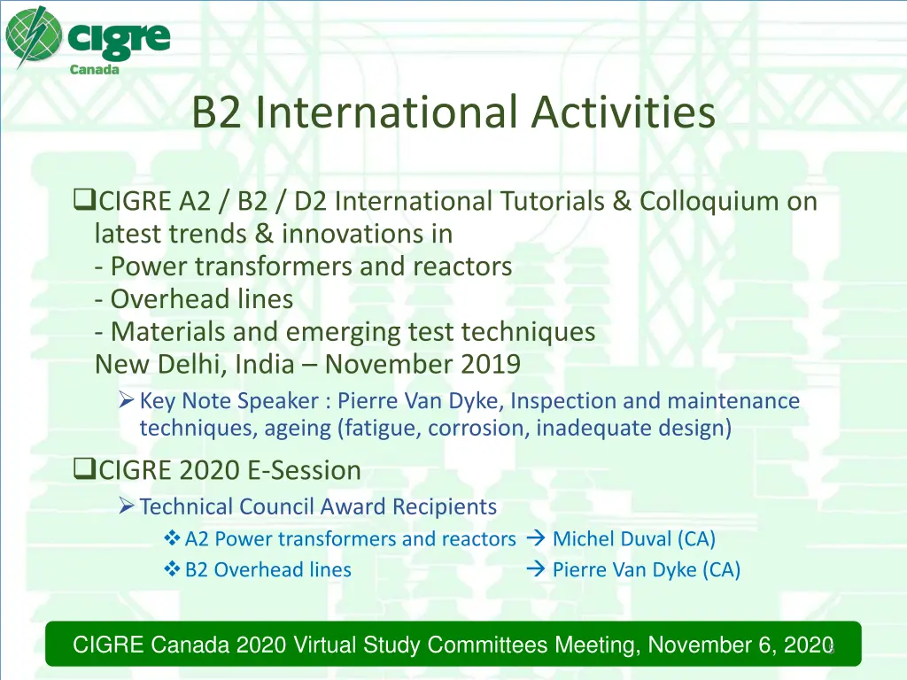 b2 international activities