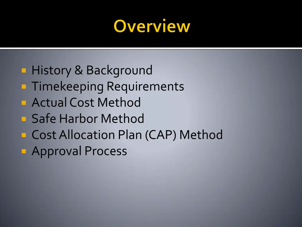 history background timekeeping requirements